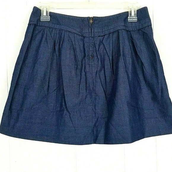 J.Crew Chambray Skirt Size 0 - Picture 3 of 6